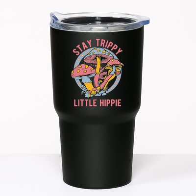 Retro Stay Trippy Little Hippie Groovy Cottagecore Mushroom Tumbler