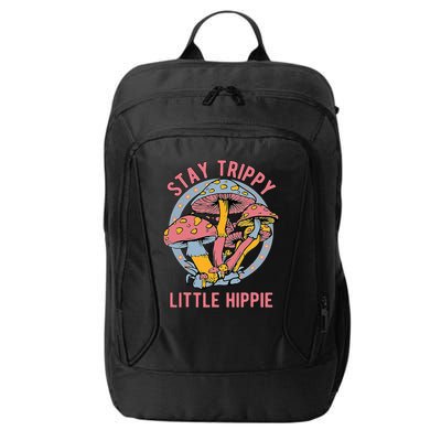 Retro Stay Trippy Little Hippie Groovy Cottagecore Mushroom City Backpack