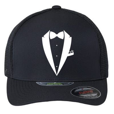 Ring Security Tuxedo I.D Tag! Ring Bearer Wedding Flexfit Unipanel Trucker Cap