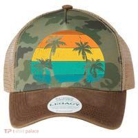 Retro Summer Tropical Beach Legacy Tie Dye Trucker Hat