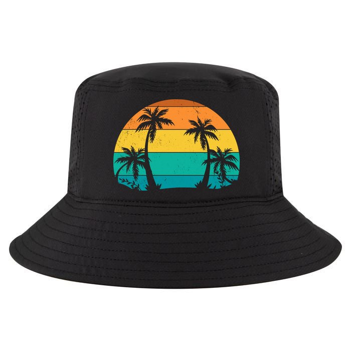 Retro Summer Tropical Beach Cool Comfort Performance Bucket Hat