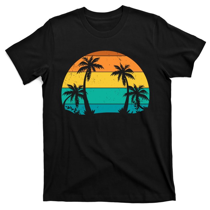 Retro Summer Tropical Beach T-Shirt