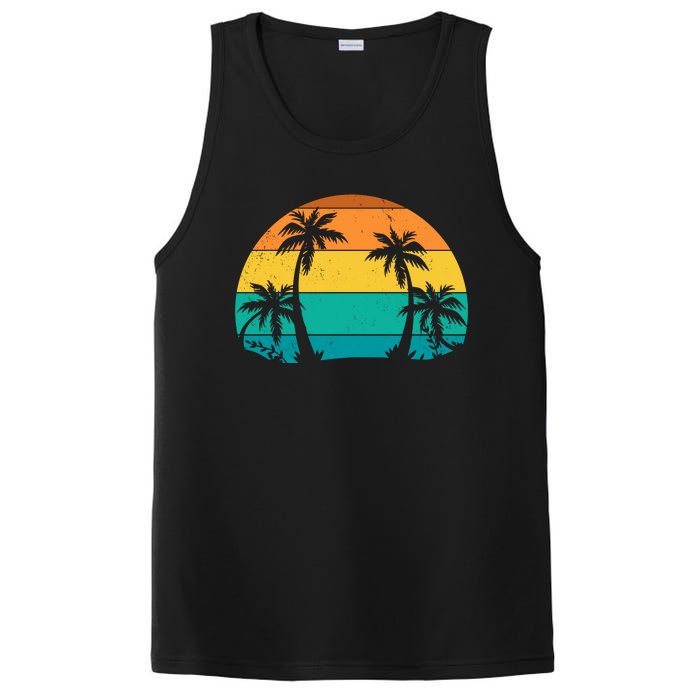 Retro Summer Tropical Beach PosiCharge Competitor Tank