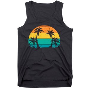 Retro Summer Tropical Beach Tank Top