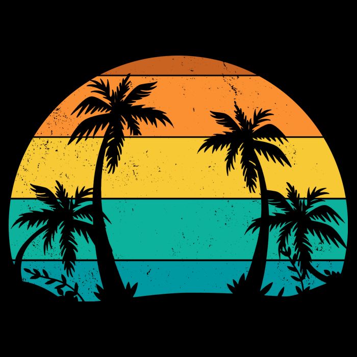 Retro Summer Tropical Beach Visor