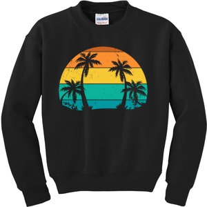 Retro Summer Tropical Beach Kids Sweatshirt