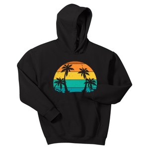 Retro Summer Tropical Beach Kids Hoodie