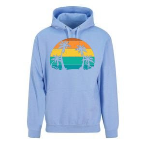 Retro Summer Tropical Beach Unisex Surf Hoodie