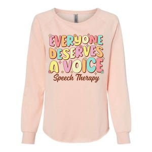 Retro Speech Therapy Speech Language Pathologist Therapist Womens California Wash Sweatshirt