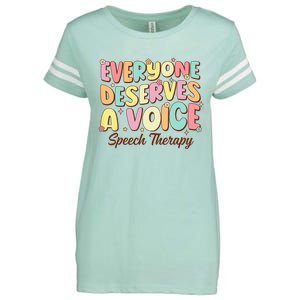 Retro Speech Therapy Speech Language Pathologist Therapist Enza Ladies Jersey Football T-Shirt