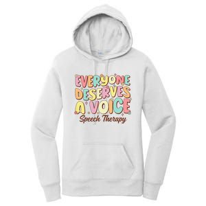 Retro Speech Therapy Speech Language Pathologist Therapist Women's Pullover Hoodie