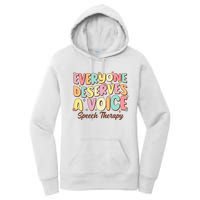 Retro Speech Therapy Speech Language Pathologist Therapist Women's Pullover Hoodie