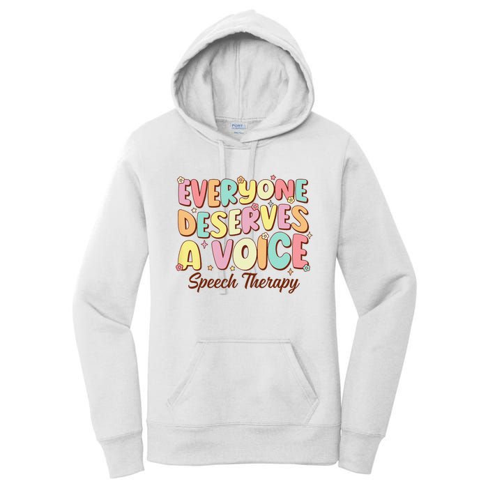 Retro Speech Therapy Speech Language Pathologist Therapist Women's Pullover Hoodie