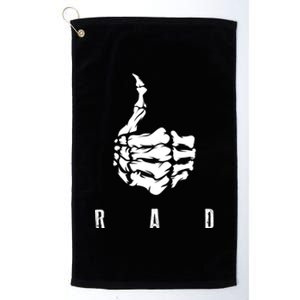 Rad Skeleton Thumb Cool Gag Radiography Lovers Gift Platinum Collection Golf Towel