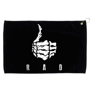 Rad Skeleton Thumb Cool Gag Radiography Lovers Gift Grommeted Golf Towel