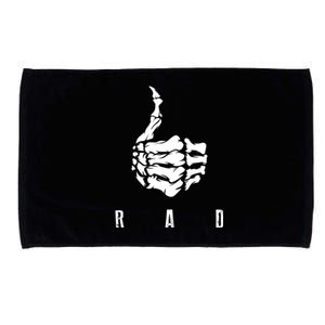 Rad Skeleton Thumb Cool Gag Radiography Lovers Gift Microfiber Hand Towel