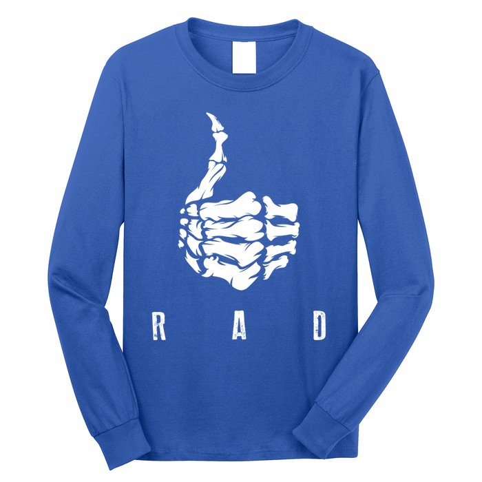 Rad Skeleton Thumb Cool Gag Radiography Lovers Gift Long Sleeve Shirt