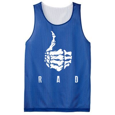 Rad Skeleton Thumb Cool Gag Radiography Lovers Gift Mesh Reversible Basketball Jersey Tank