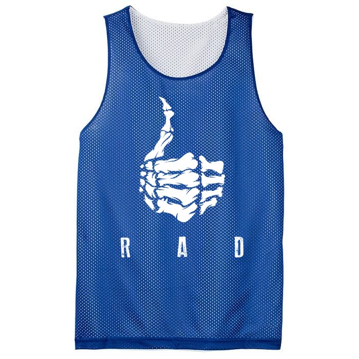 Rad Skeleton Thumb Cool Gag Radiography Lovers Gift Mesh Reversible Basketball Jersey Tank