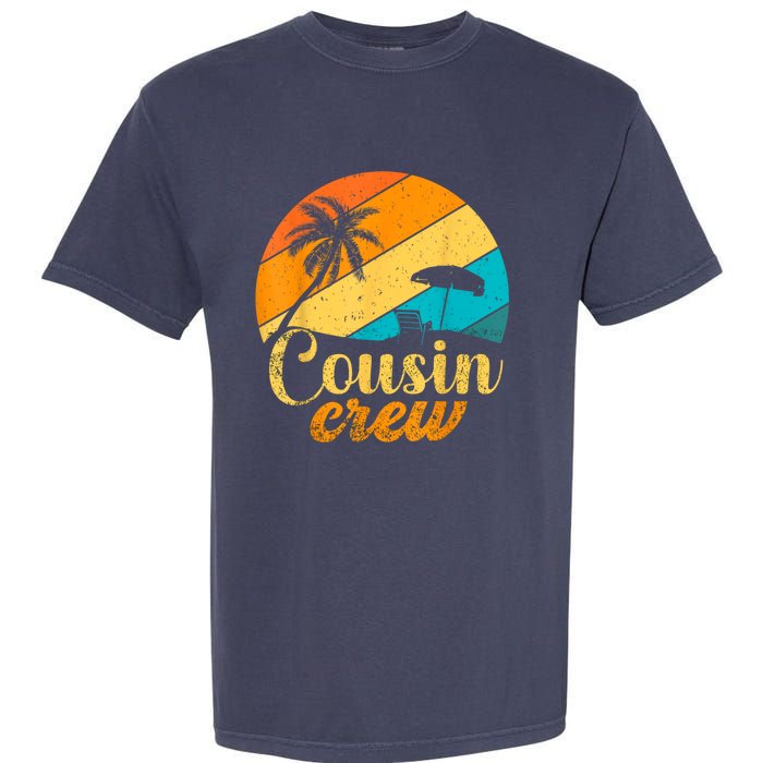 Retro Summer Tee Family Vacation Vintage Beach Cousin Crew Garment-Dyed Heavyweight T-Shirt