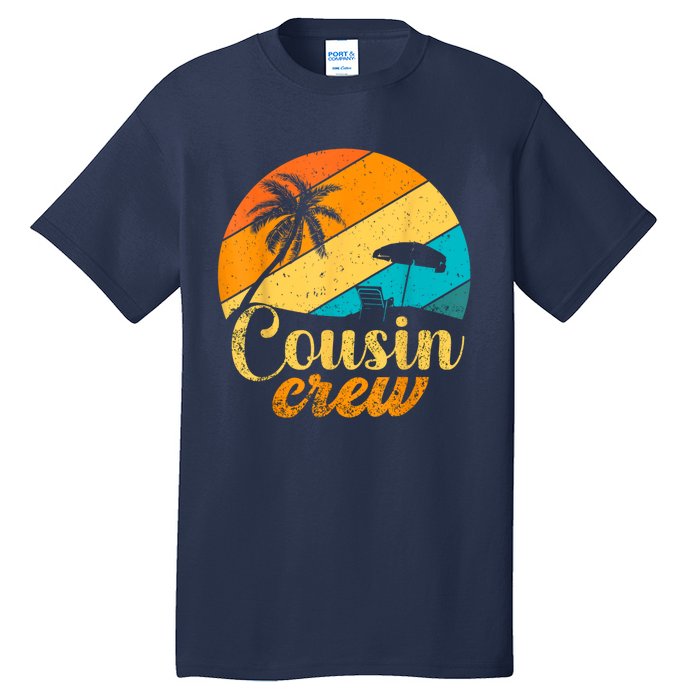 Retro Summer Tee Family Vacation Vintage Beach Cousin Crew Tall T-Shirt