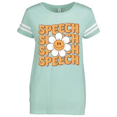 Retro Speech Therapy Speech Language Pathologist Therapist Enza Ladies Jersey Football T-Shirt