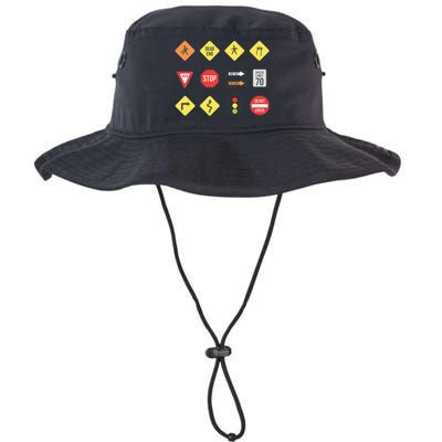 Road Signs Traffic Signs Driving School Sign Examination Legacy Cool Fit Booney Bucket Hat