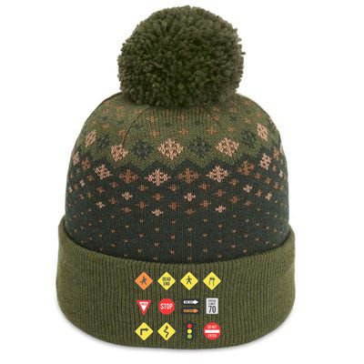 Road Signs Traffic Signs Driving School Sign Examination The Baniff Cuffed Pom Beanie