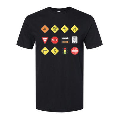 Road Signs Traffic Signs Driving School Sign Examination Softstyle CVC T-Shirt