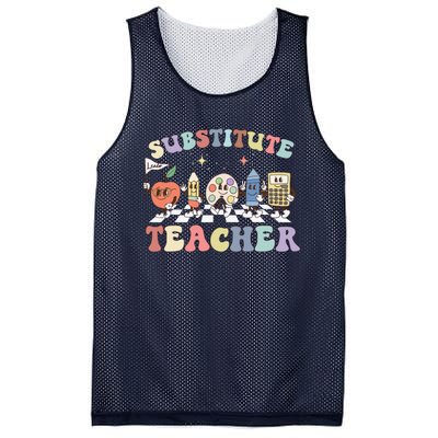 Retro Substitute Teacher Team Substitute Squad Mesh Reversible Basketball Jersey Tank