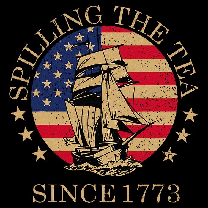 Retro Spilling The Tea Since 1773 4th Of July Gift Cooling Performance Crew T-Shirt