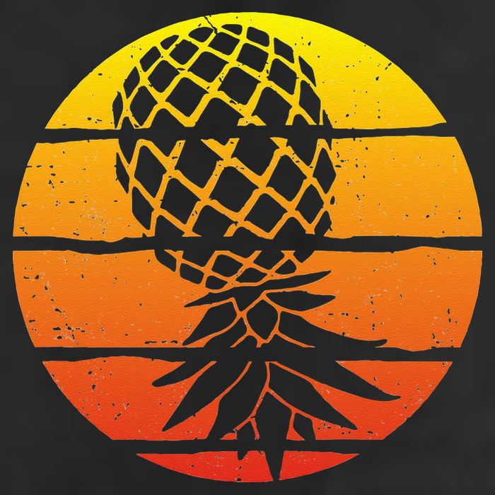 Retro Sunset Upside Down Pineapple Swinger Cool Comfort Performance Bucket Hat