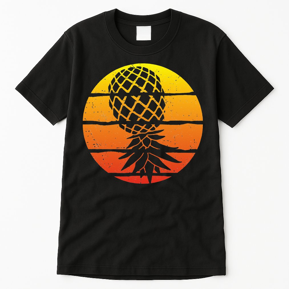 Retro Sunset Upside Down Pineapple Swinger Tall T-Shirt