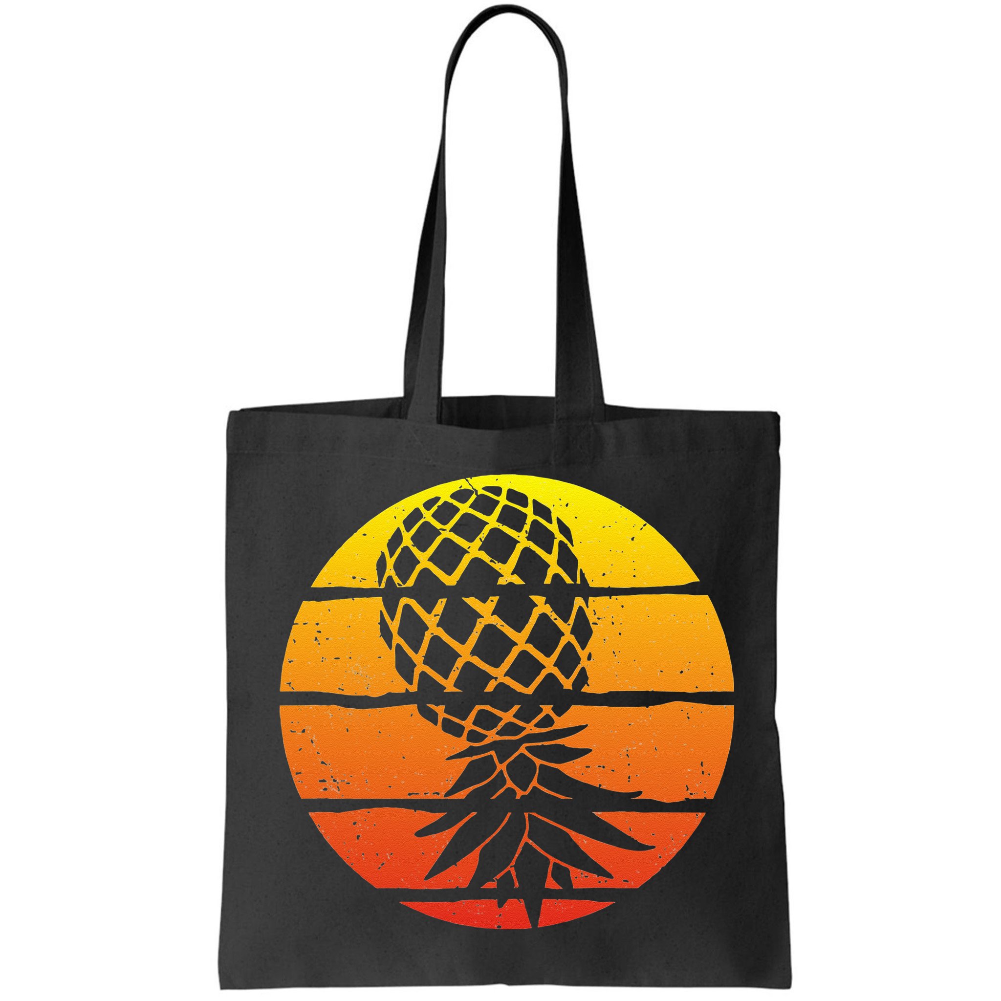 Retro Sunset Upside Down Pineapple Swinger Bag