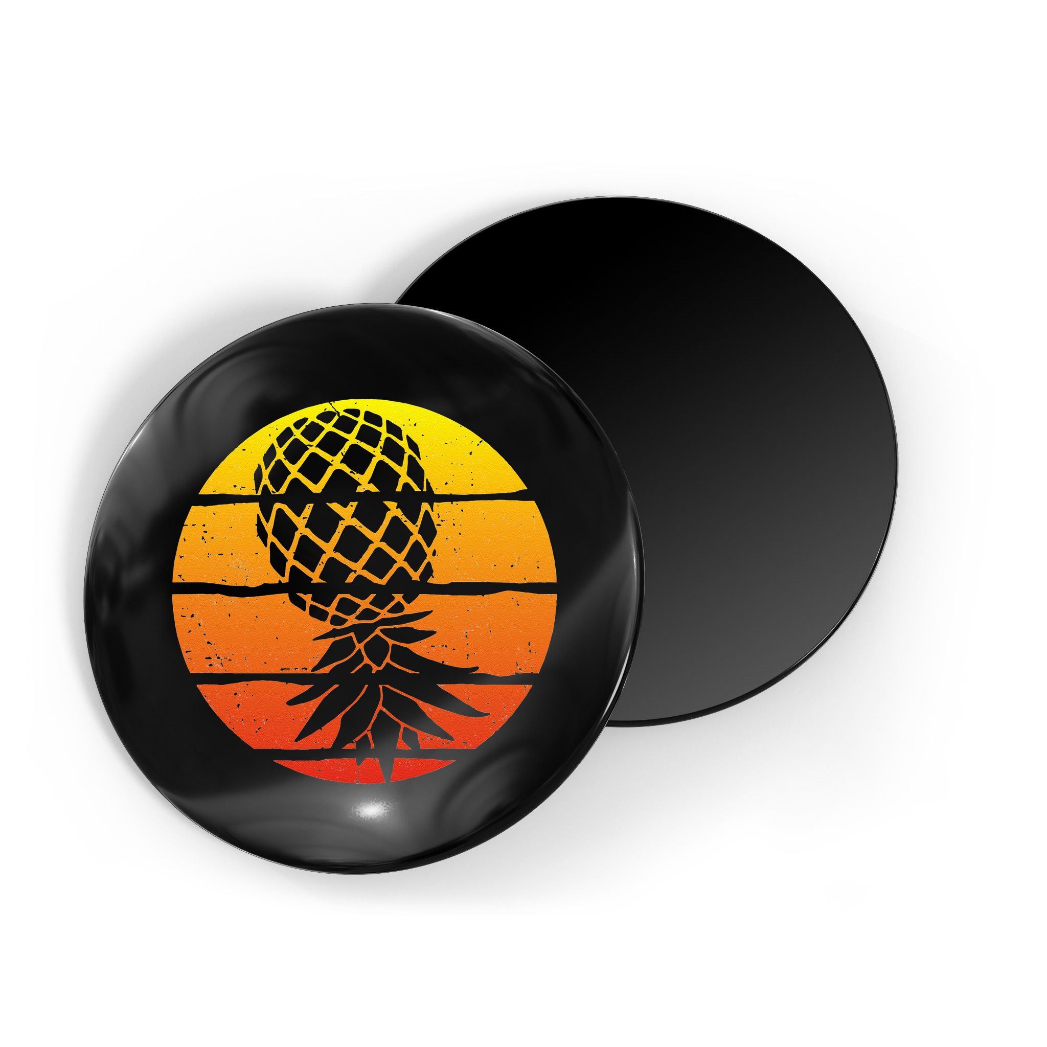 Retro Sunset Upside Down Pineapple Swinger Magnet