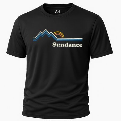 Retro Sundance Utah Ut T Vintage Sunrise Mountains Performance Shirt
