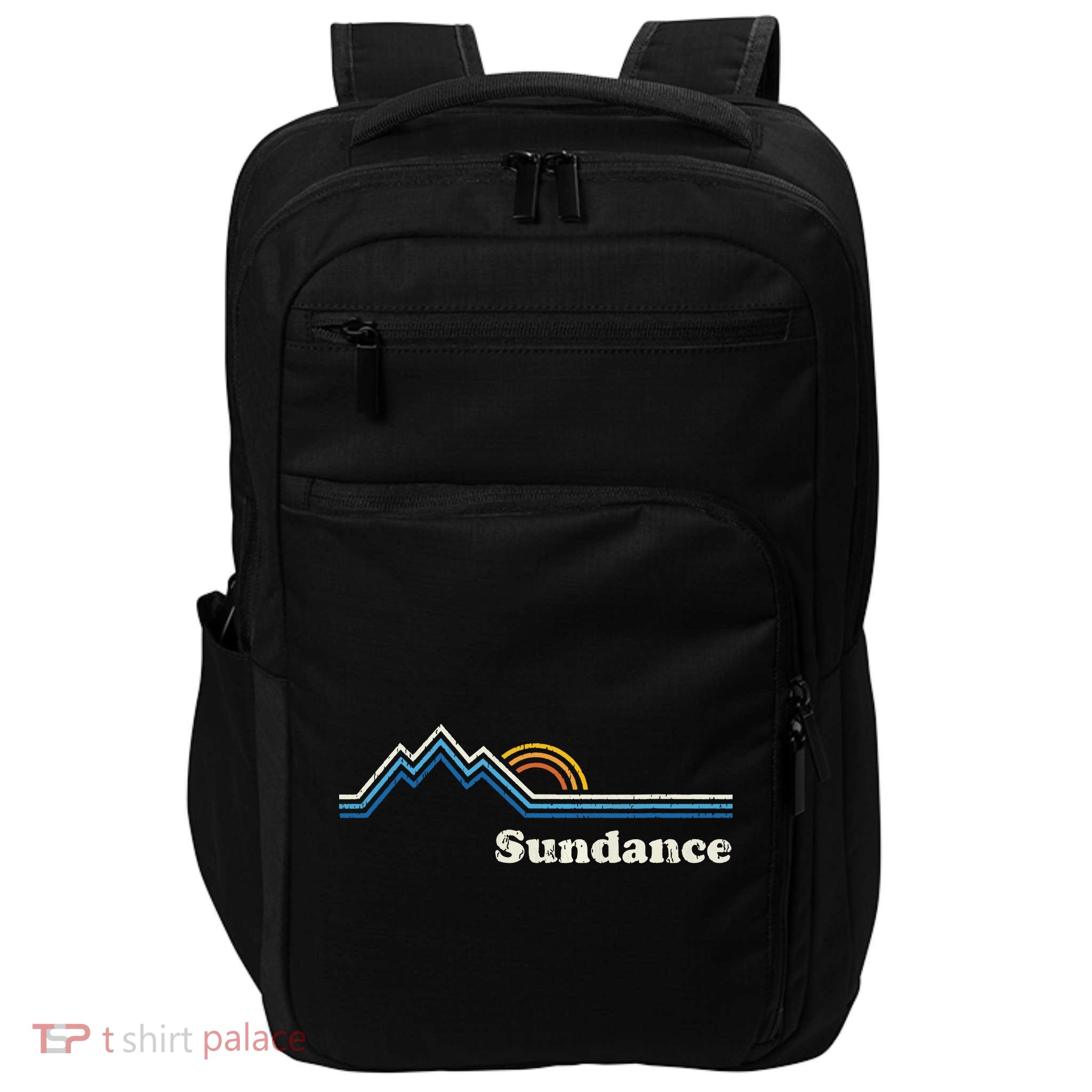 Retro Sundance Utah Ut T Vintage Sunrise Mountains Impact Tech Backpack