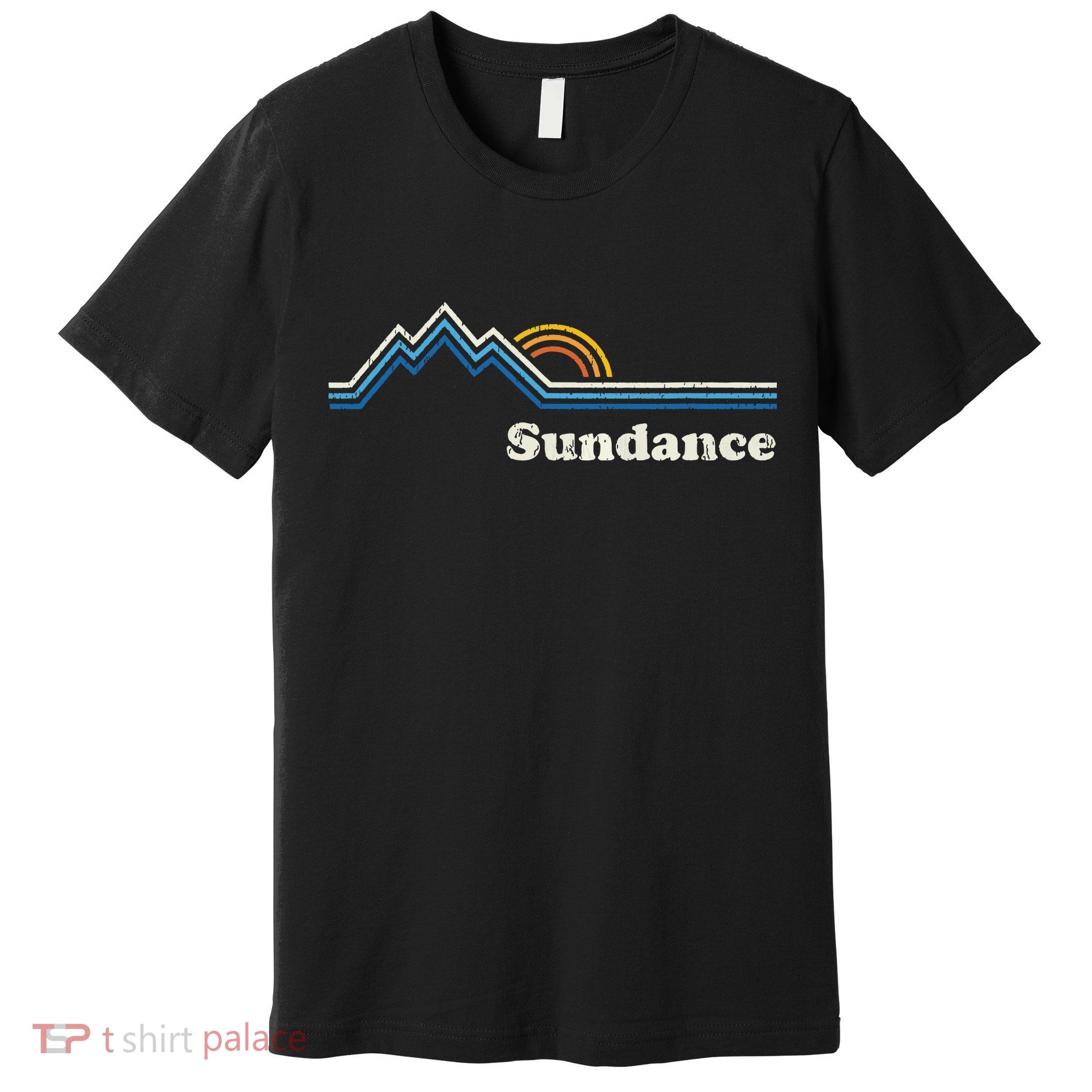 Retro Sundance Utah Ut T Vintage Sunrise Mountains Premium T-Shirt