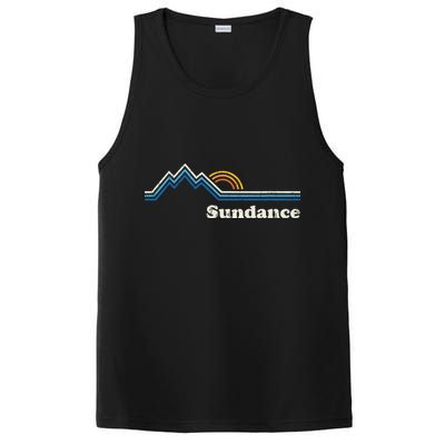 Retro Sundance Utah Ut T Vintage Sunrise Mountains PosiCharge Competitor Tank