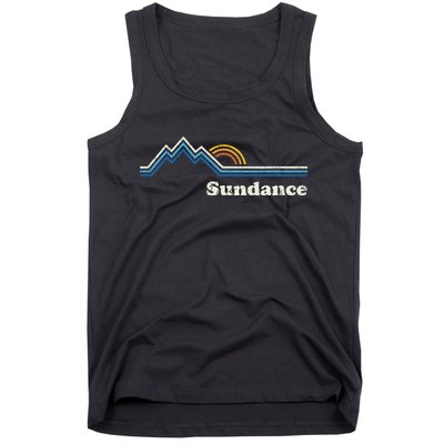Retro Sundance Utah Ut T Vintage Sunrise Mountains Tank Top