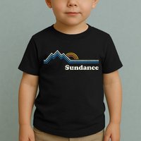 Retro Sundance Utah Ut T Vintage Sunrise Mountains Toddler T-Shirt