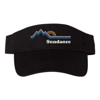 Retro Sundance Utah Ut T Vintage Sunrise Mountains Visor