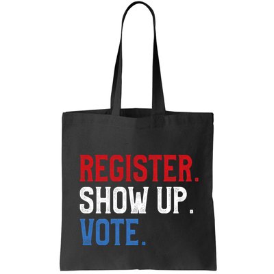 Register Show Up Vote Election Usa Voter Registration Bag