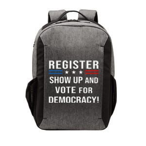 Register Shop Up And Vote For Democracy Vector Backpack