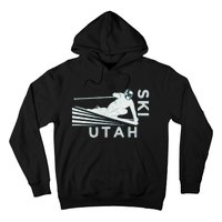 Retro Ski Utah Long Sleeve Vintage Snow Ski Hoodie