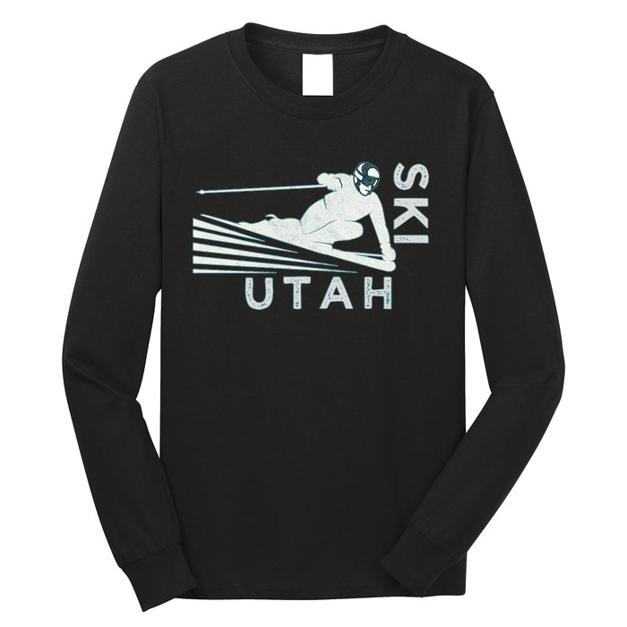 Retro Ski Utah Long Sleeve Vintage Snow Ski Long Sleeve Shirt