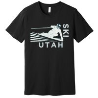 Retro Ski Utah Long Sleeve Vintage Snow Ski Premium T-Shirt