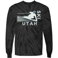 Retro Ski Utah Long Sleeve Vintage Snow Ski Tie-Dye Long Sleeve Shirt