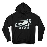 Retro Ski Utah Long Sleeve Vintage Snow Ski Tall Hoodie