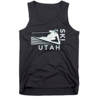 Retro Ski Utah Long Sleeve Vintage Snow Ski Tank Top